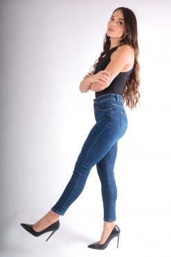 jeans donna vita alta skinny