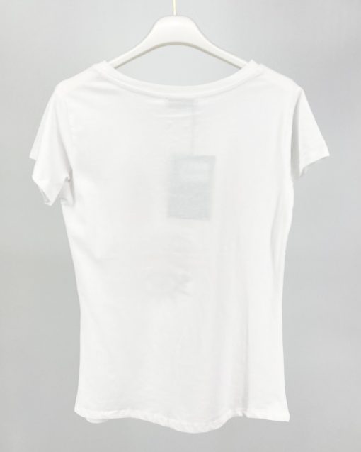 T Shirt Donna Bianca Made In Italy