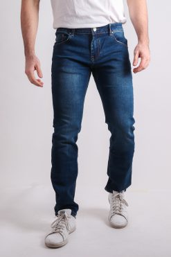 jeans uomo regular fit blu scuro