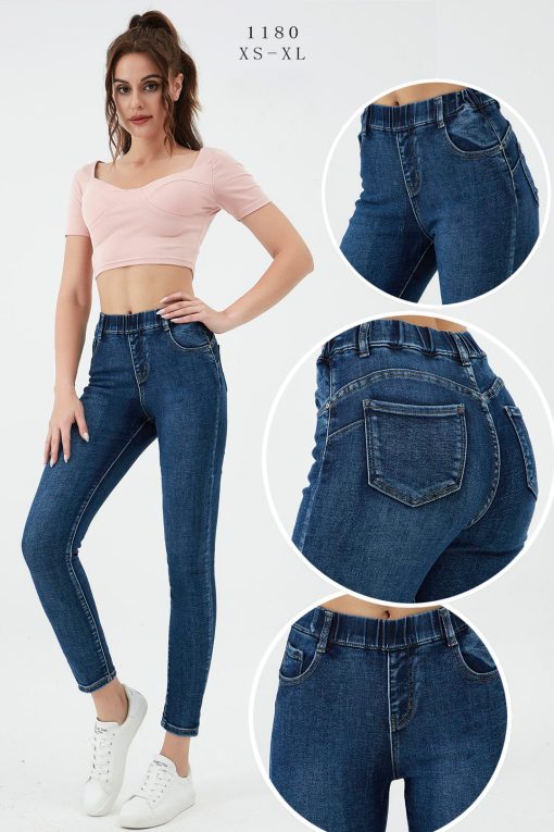 Jeans Donna Slim Fit Push Up con Elastico